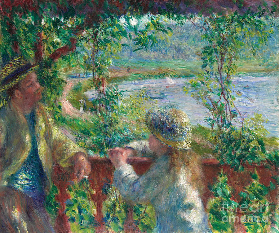 Pierre Auguste Renoir Painting - Near the Lake by Renoir 1879 by Pierre-Auguste Renoir