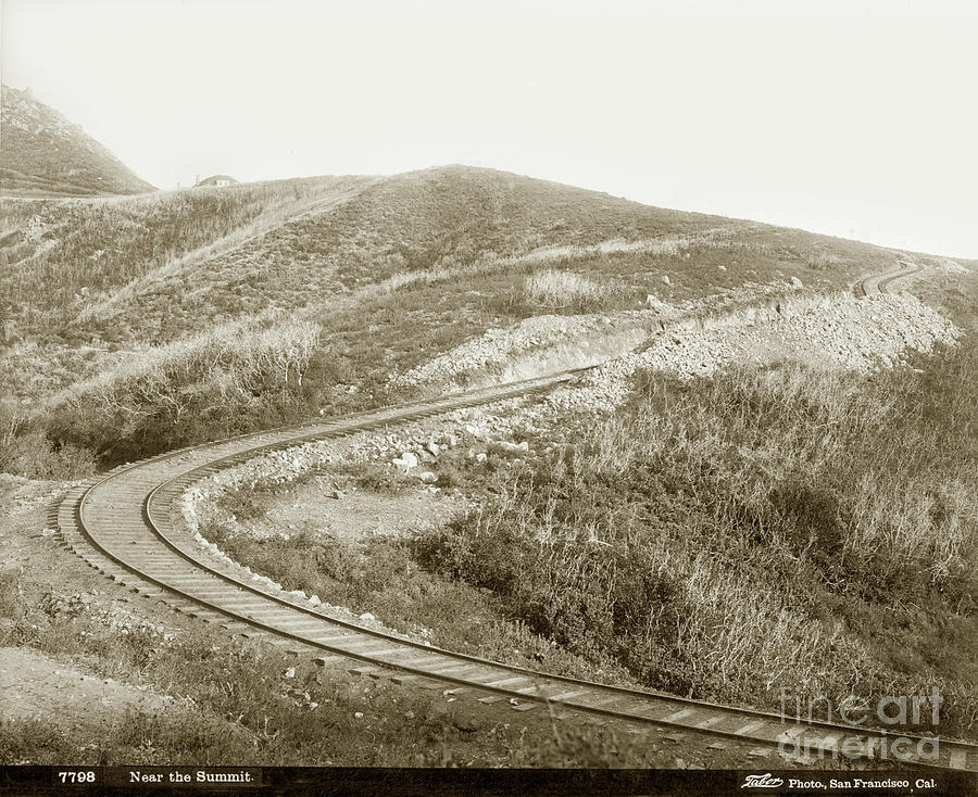 Summit Photograph - Near the Summit of Mount Tamalpais  1896 by Monterey County Historical Society