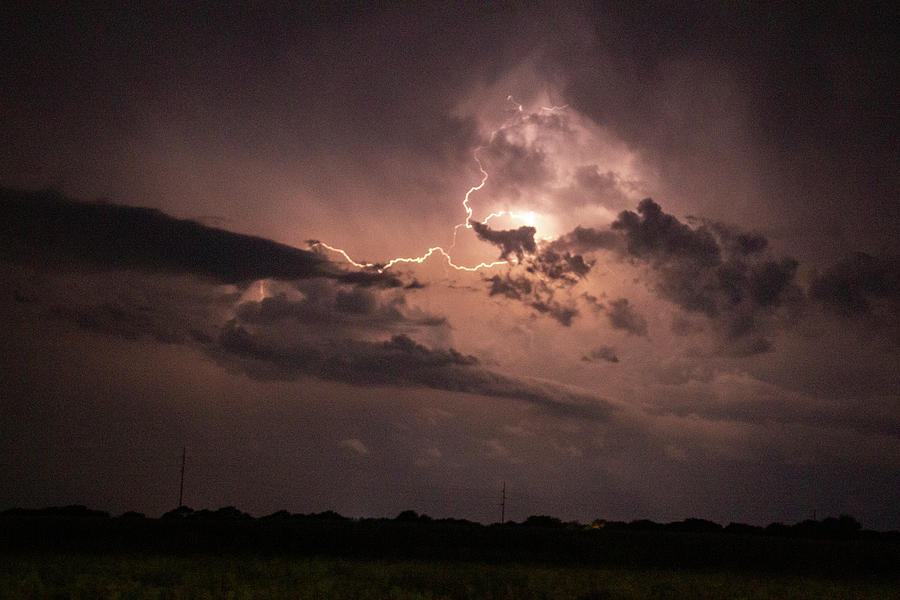 Nebraska August Lightning 005 Photograph by Dale Kaminski