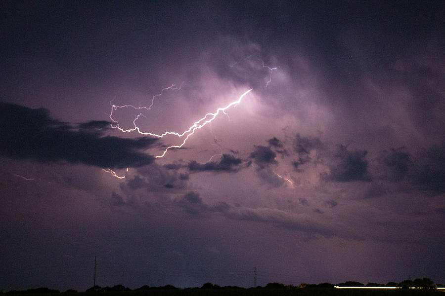 Nebraska August Lightning 010 Photograph by Dale Kaminski