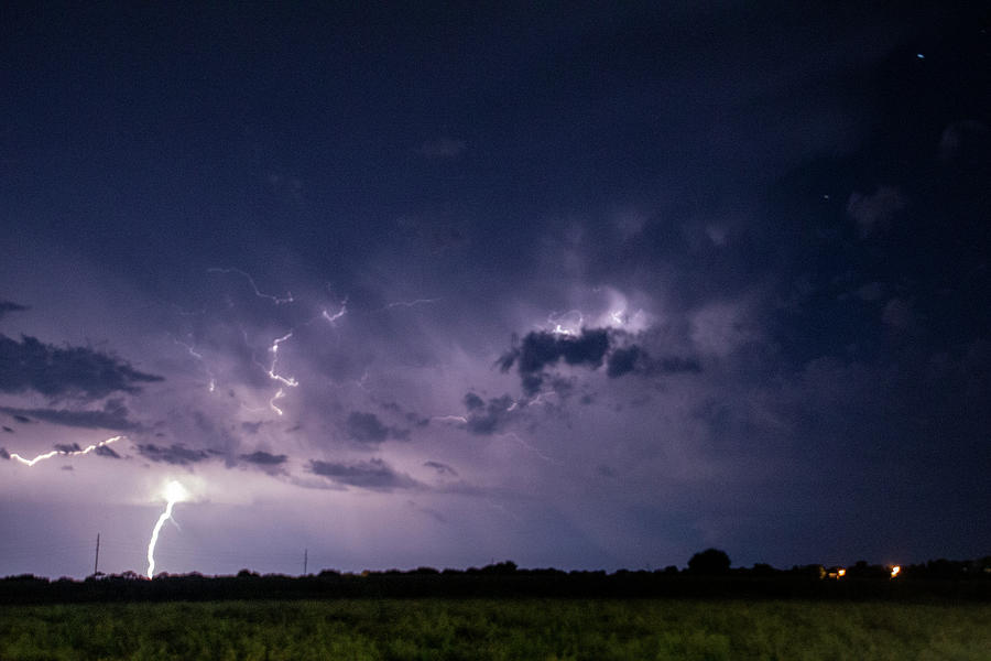 Nebraska August Lightning 015 Photograph by Dale Kaminski