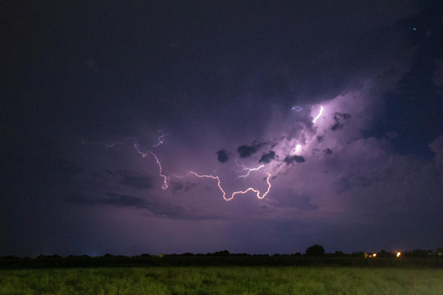 Nebraska August Lightning 016 Photograph by Dale Kaminski