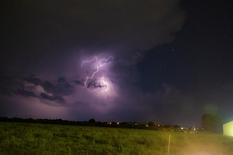 Nebraska August Lightning 019 Photograph by Dale Kaminski
