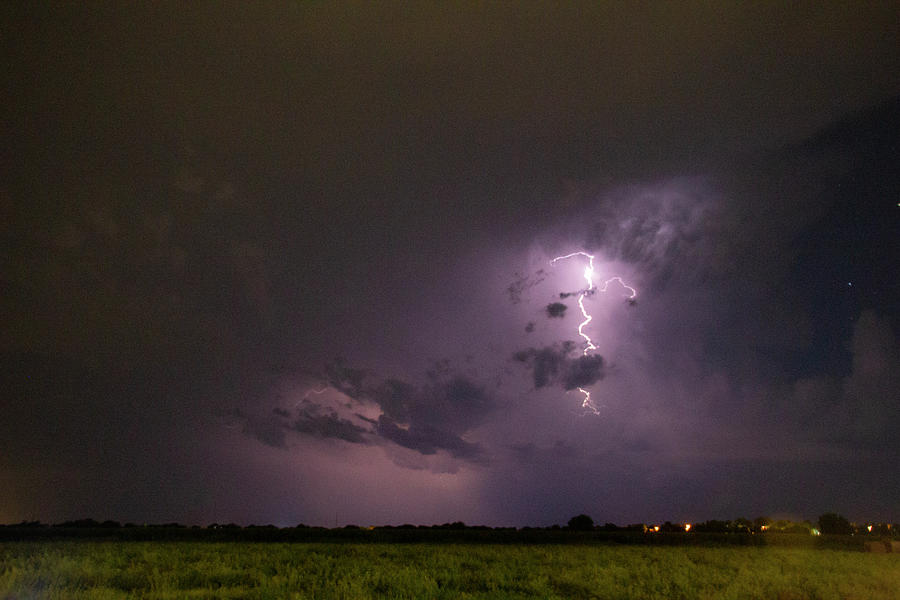Nebraska August Lightning 023 Photograph by Dale Kaminski