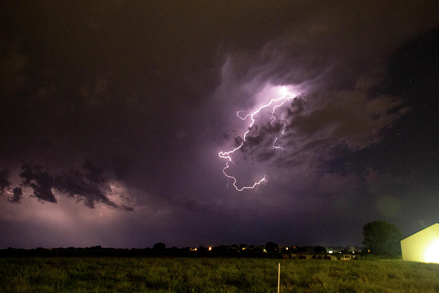 Nebraska August Lightning 026 Photograph by Dale Kaminski