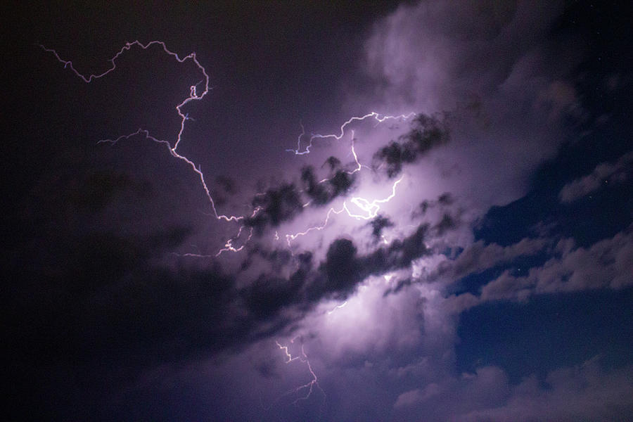 Nebraska August Lightning 030 Photograph by Dale Kaminski