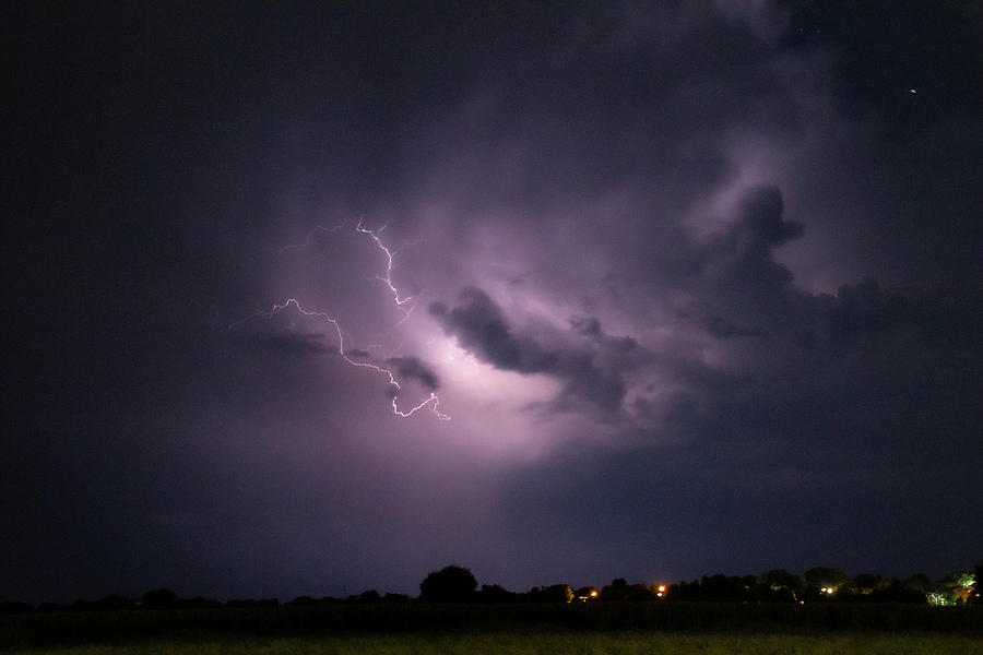 Nebraska August Lightning 036 Photograph by Dale Kaminski