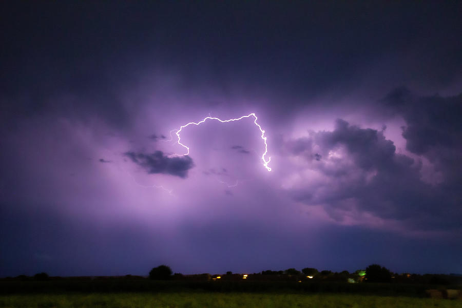 Nebraska August Lightning 038 Photograph by Dale Kaminski