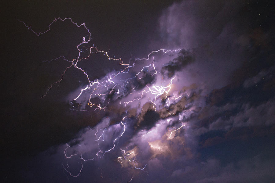 Nebraska August Lightning 040 Photograph by Dale Kaminski