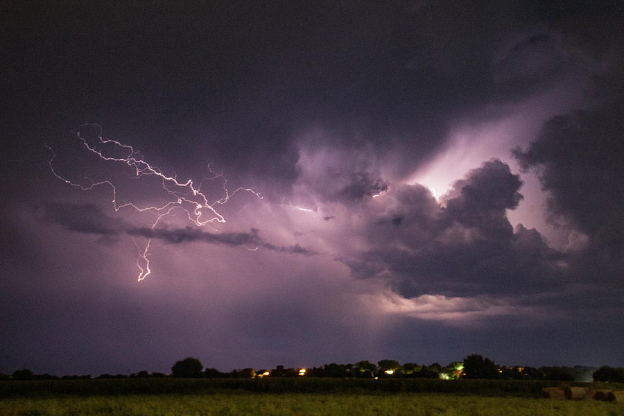 Nebraska August Lightning 041 Photograph by Dale Kaminski