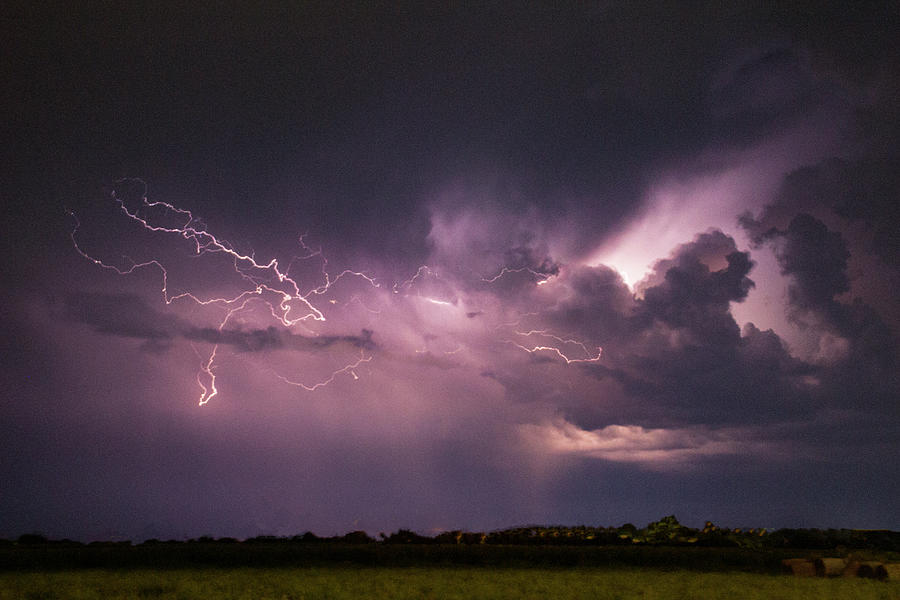 Nebraska August Lightning 042 Photograph by Dale Kaminski