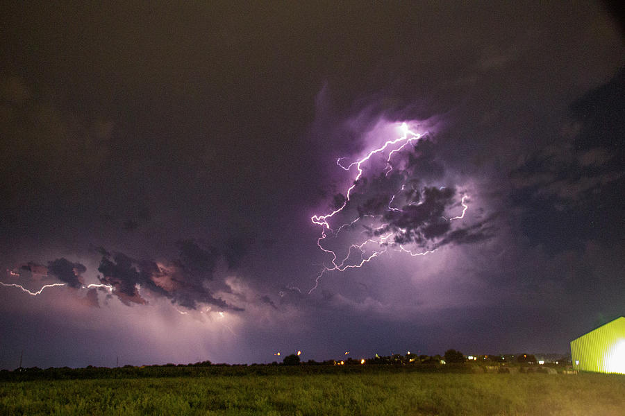 Nebraska August Lightning 045 Photograph by Dale Kaminski