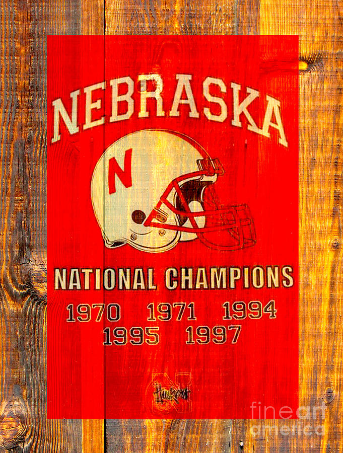 Nebraska Cornhuskers Banner Digital Art by Steven Parker