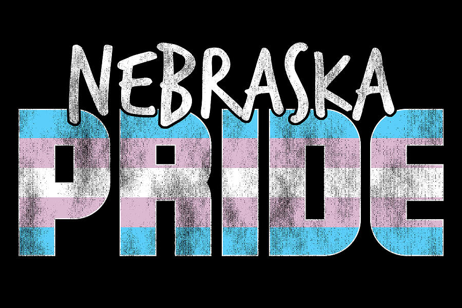 Nebraska Pride Transgender Flag Digital Art by Patrick Hiller Fine