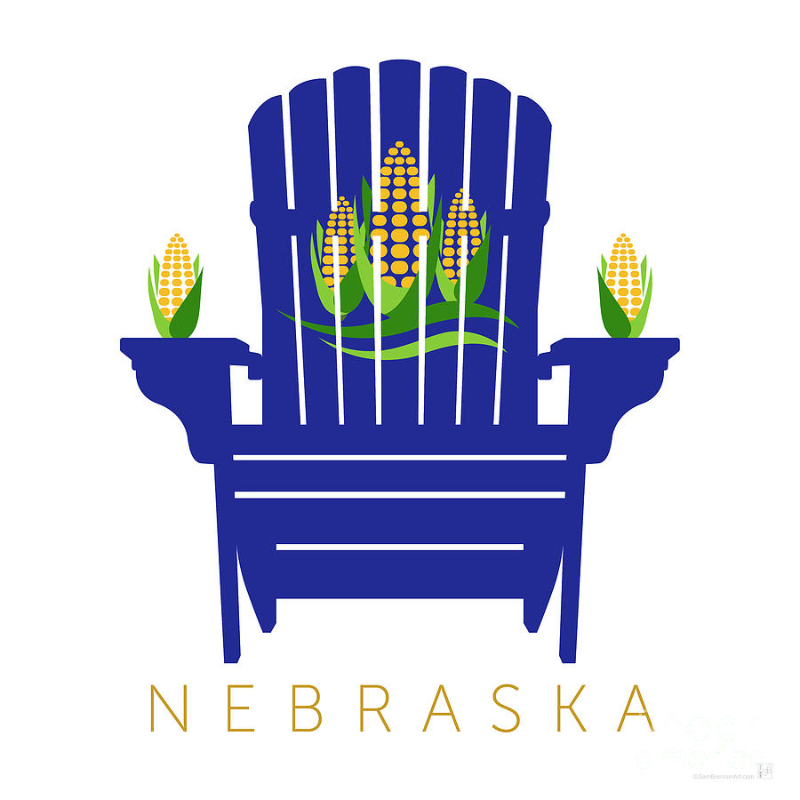 Nebraska Digital Art by Sam Brennan