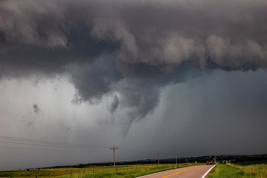 Nebraska Shelf Cloud Madness 011 Photograph by Dale Kaminski