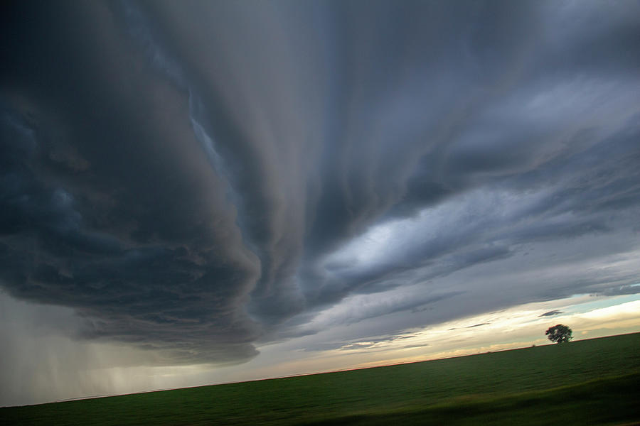 Nebraska Shelf Cloud Madness 016 Photograph by Dale Kaminski
