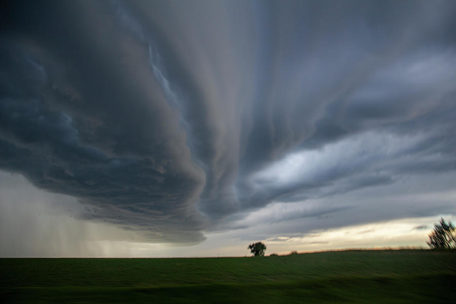 Nebraska Shelf Cloud Madness 017 Photograph by Dale Kaminski