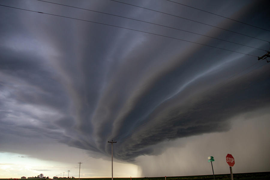 Nebraska Shelf Cloud Madness 025 Photograph by Dale Kaminski