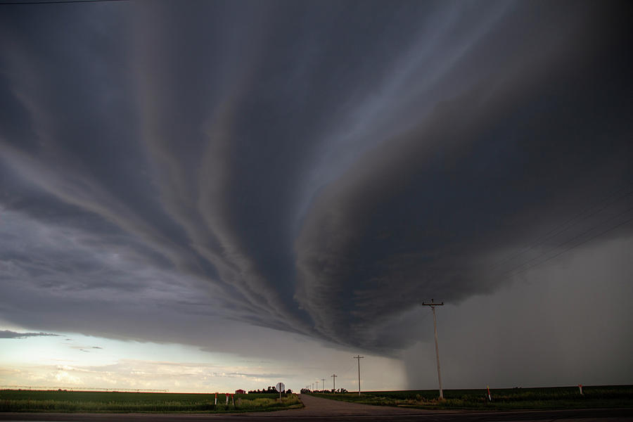 Nebraska Shelf Cloud Madness 026 Photograph by Dale Kaminski