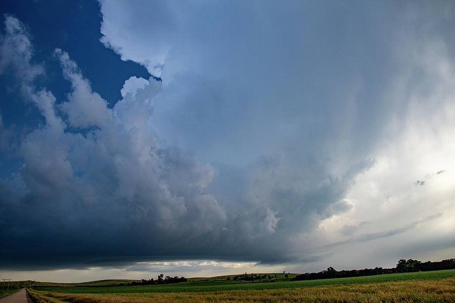 Nebraska Thunder and Lightning 009 Photograph by Dale Kaminski