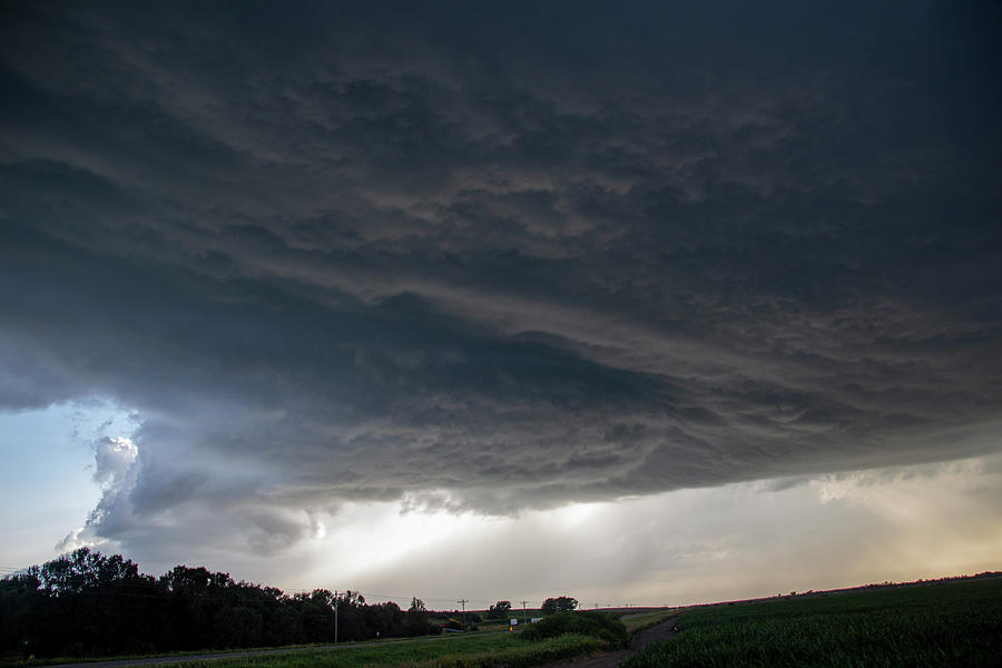Nebraska Thunder and Lightning 012 Photograph by Dale Kaminski
