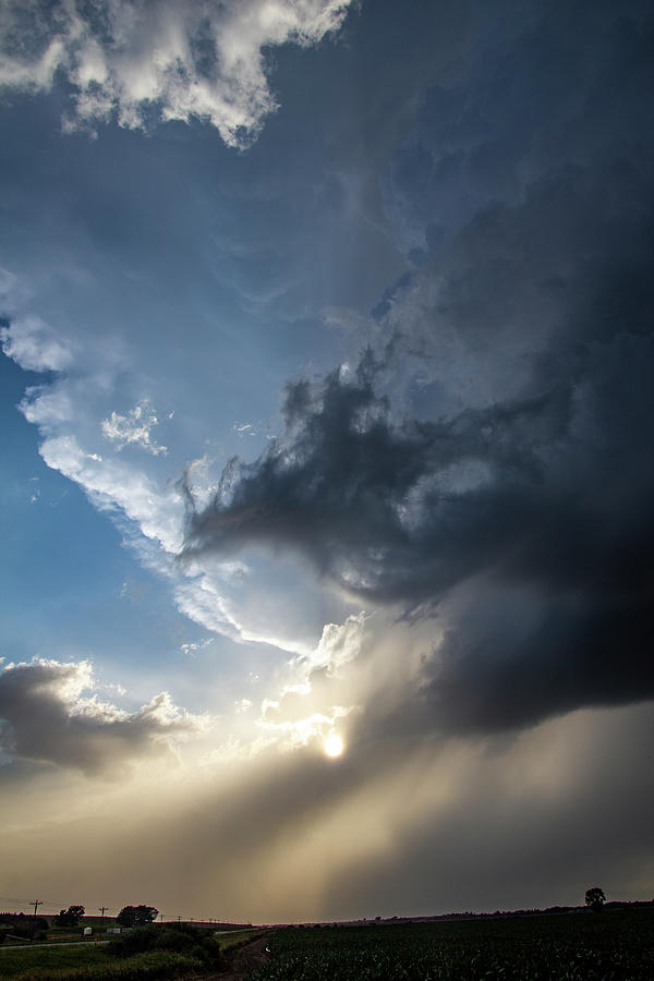 Nebraska Thunder and Lightning 017 Photograph by Dale Kaminski