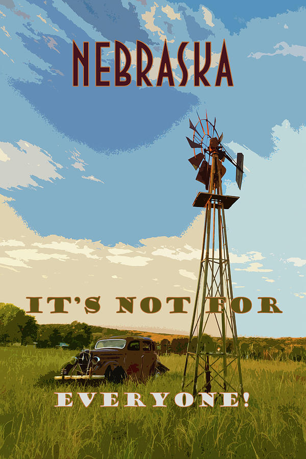 Nebraska Travel Poster Photograph by Ken Smith