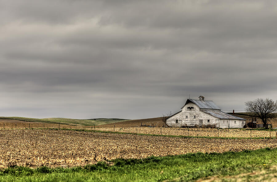 Nebraska White Barn Photograph by Lee and Renee Walsh Nebraska White Barn Photograph by Lee and Renee Walsh