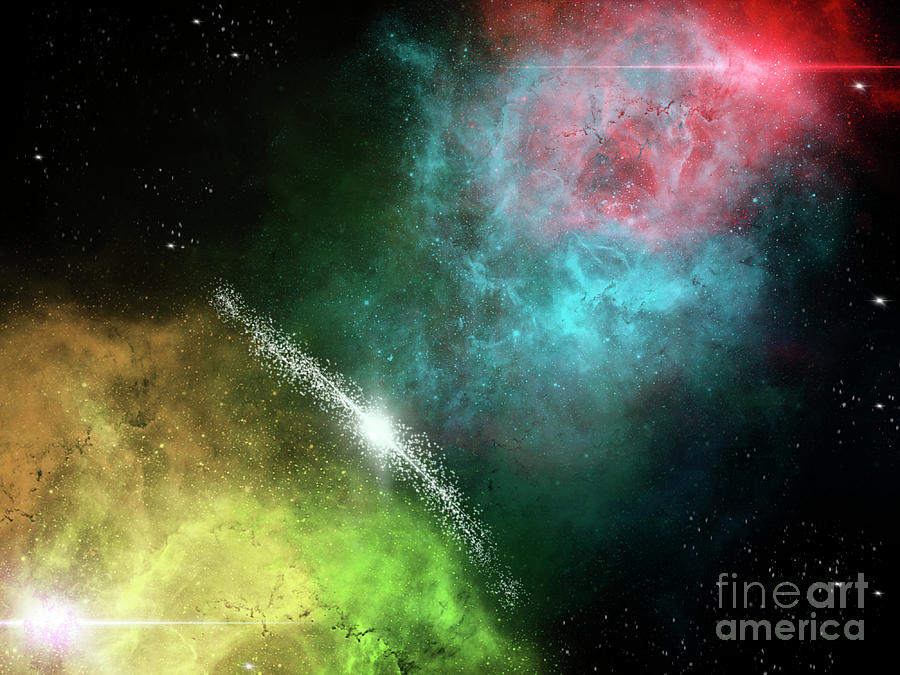 Nebula Collide Digital Art