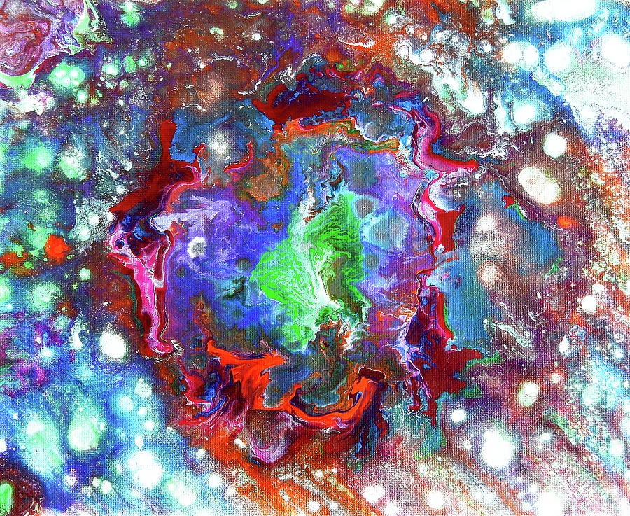Nebula Painting by Dmitri Ivnitski