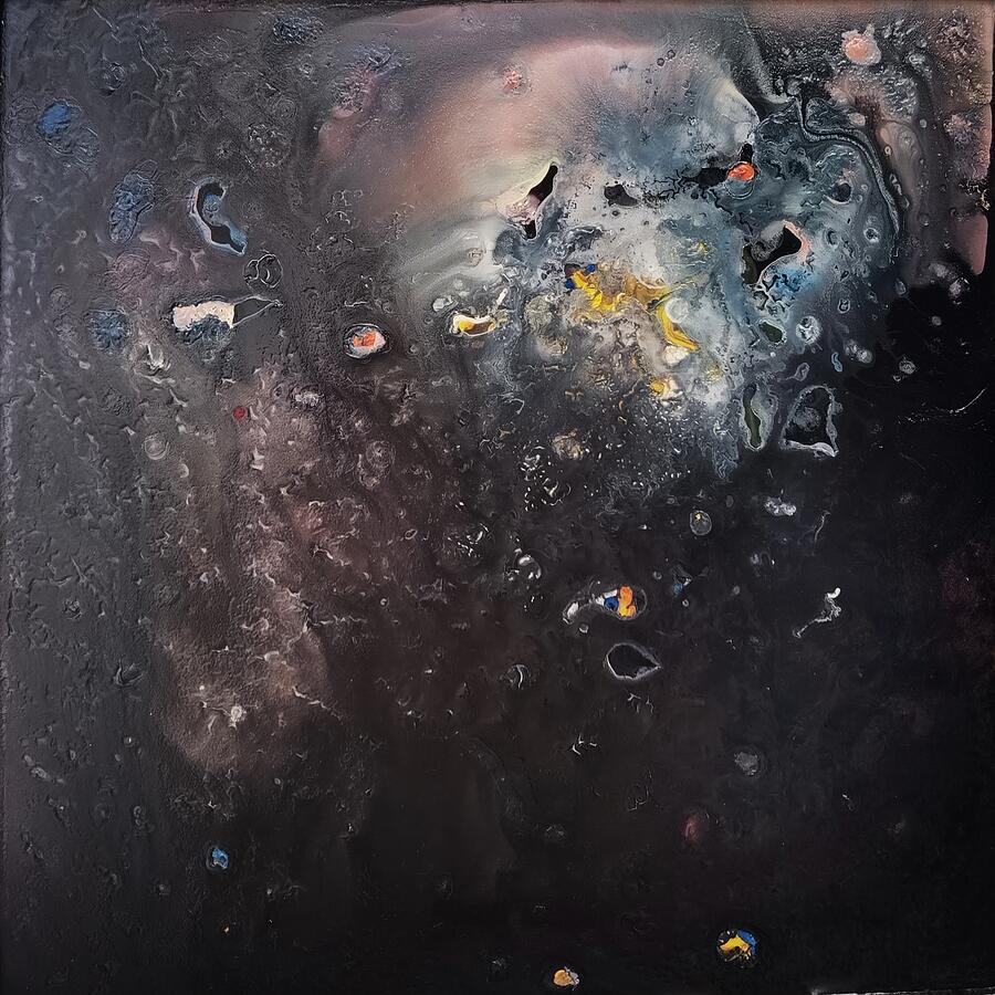 Nebula Painting by Jarek Filipowicz