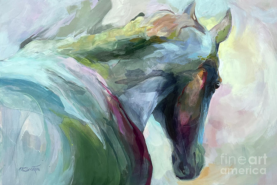 Nebula Painting by Kimberly Santini