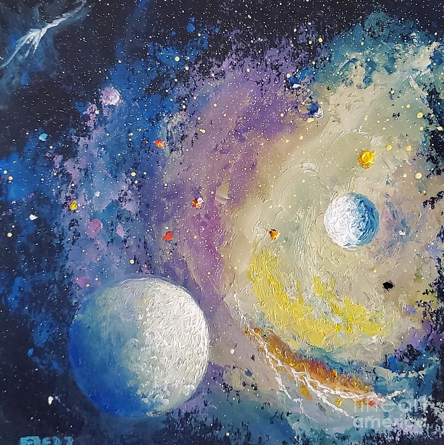 Nebula1 Painting by Fred Wilson | Fine Art America