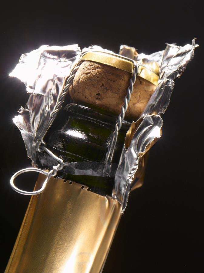Neck of a champagne bottle Photograph by Image Professionals GmbH