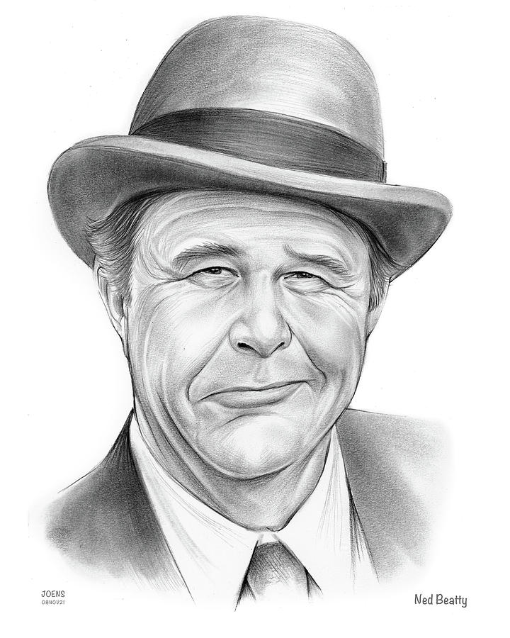 Ned Beatty Drawing - Ned Beatty - pencil by Greg Joens Ned Beatty Drawing - Ned Beatty - pencil by Greg Joens