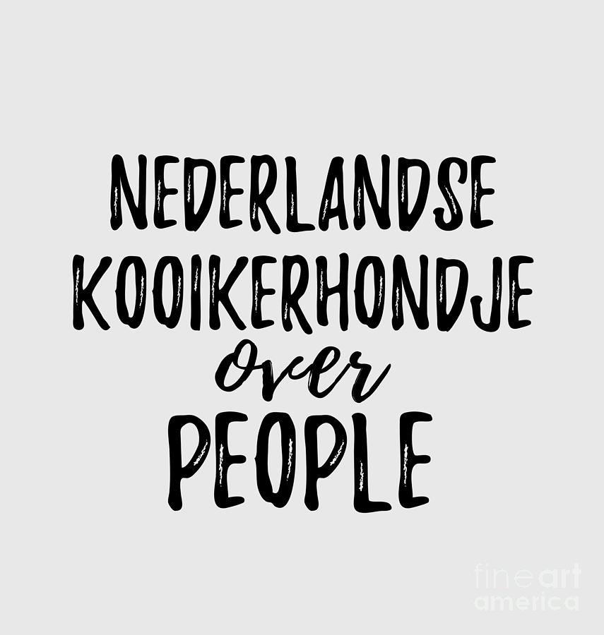 Funny Digital Art - Nederlandse Kooikerhondje Over People by Jeff Creation