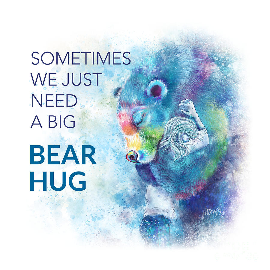 Need A Bear Hug Digital Art by Laura Ostrowski