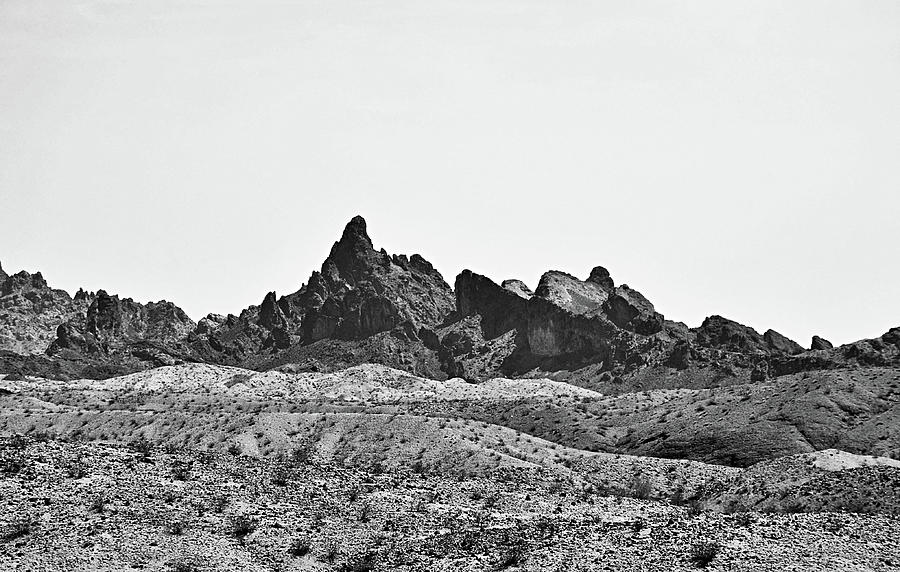 Needle Mountain In Arizona Black And White Photograph