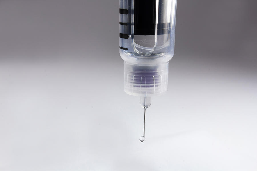 Needle With A Drop For Inject Insulin Diabetes Photograph by James63