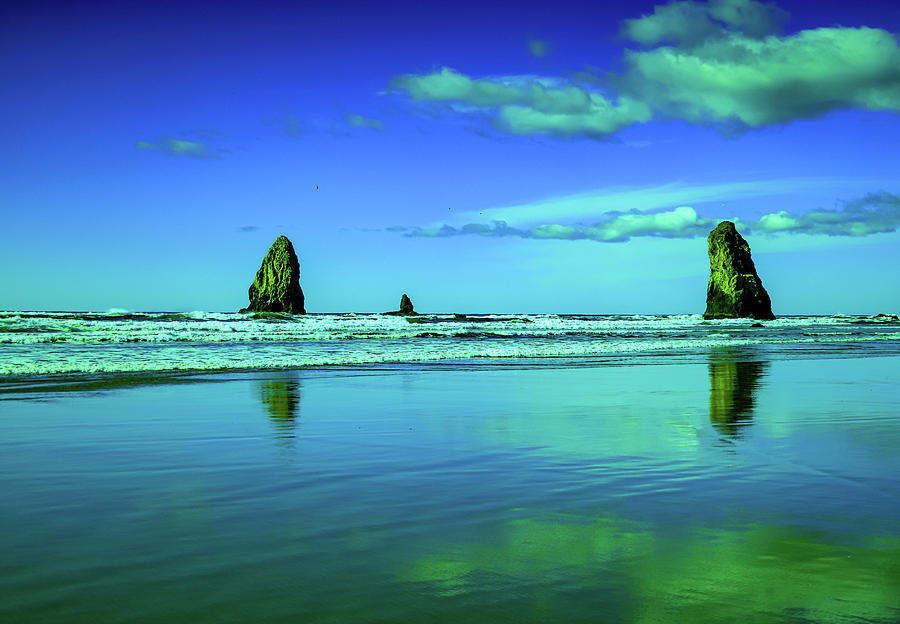 Needles at Canon beach Photograph by Jeff Swan