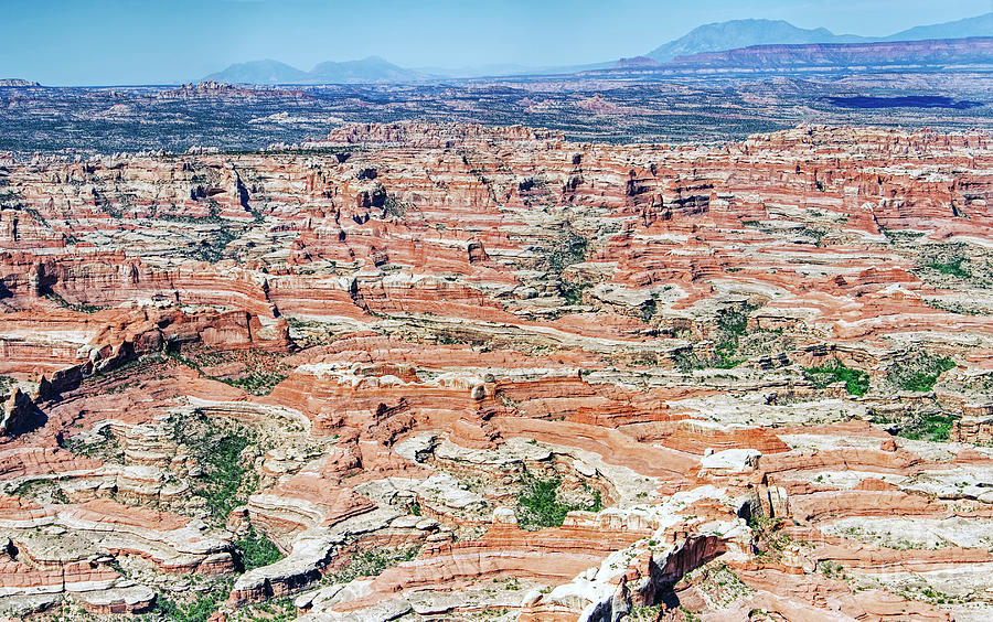 Needles District of Canyonlands National Park Aerial Photograph by David Oppenheimer