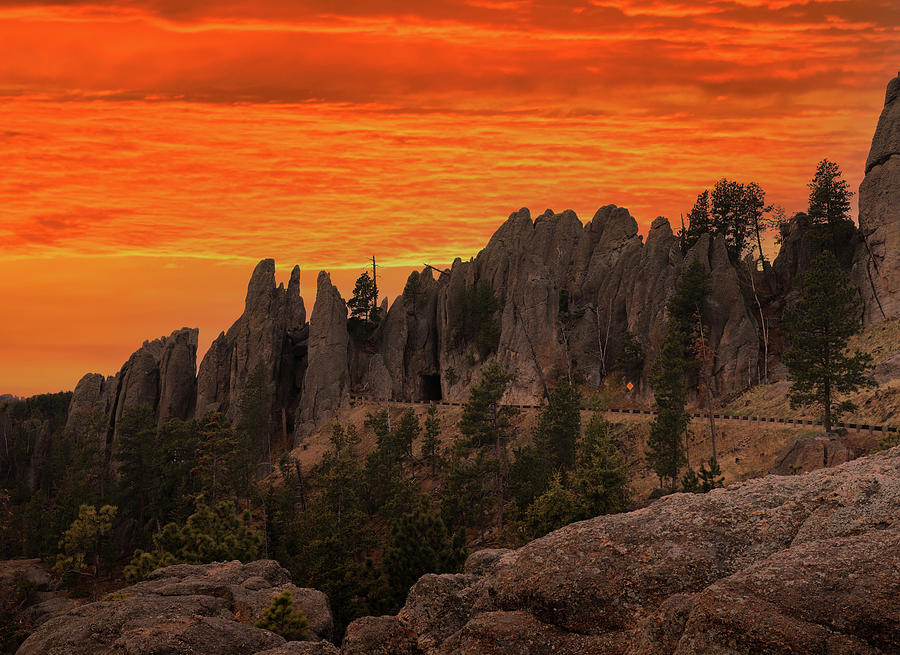 Needles Highway Sunset Photograph by Dan Sproul
