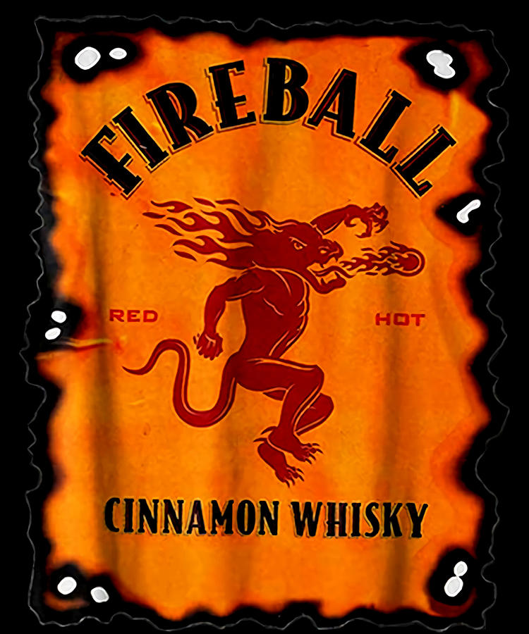 Needs A Fireball Whisky Bottle Wine Drin Gift Digital Art by Andrew ...