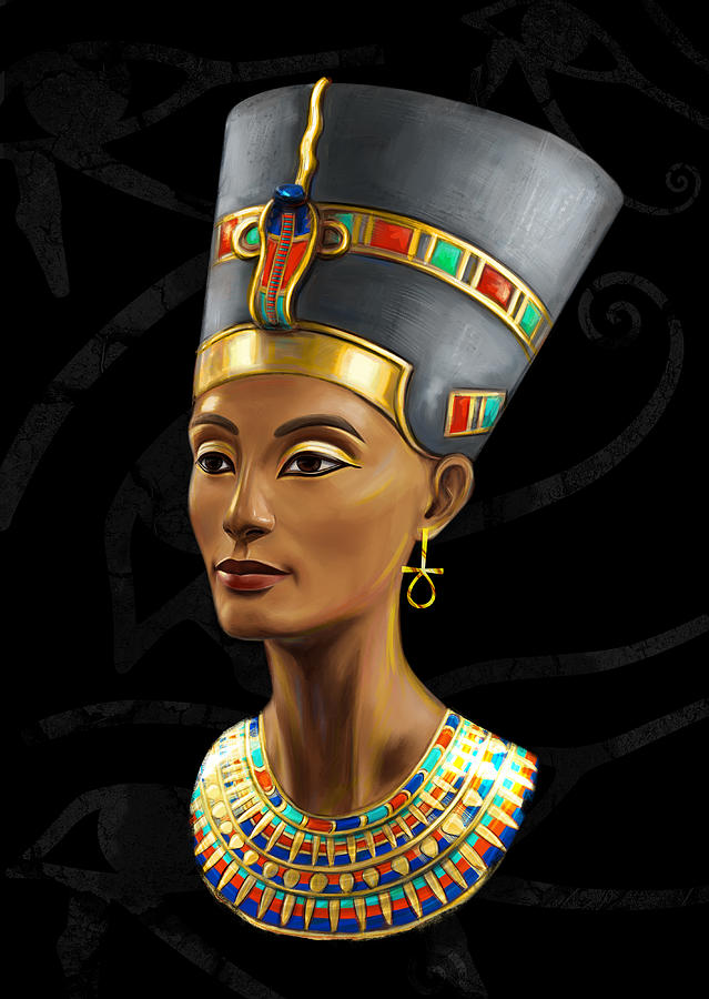 Nefertiti, a queen of Ancient Egypt Digital Art by Josephine Popova ...