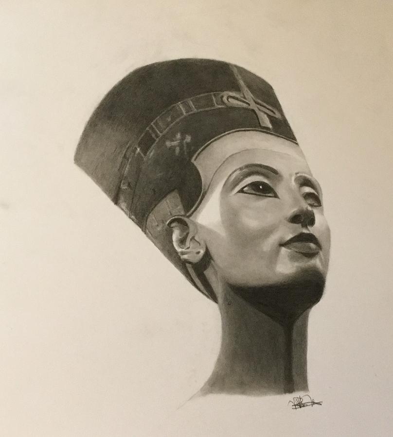 Nefertiti Drawing by V P Holmes - Fine Art America