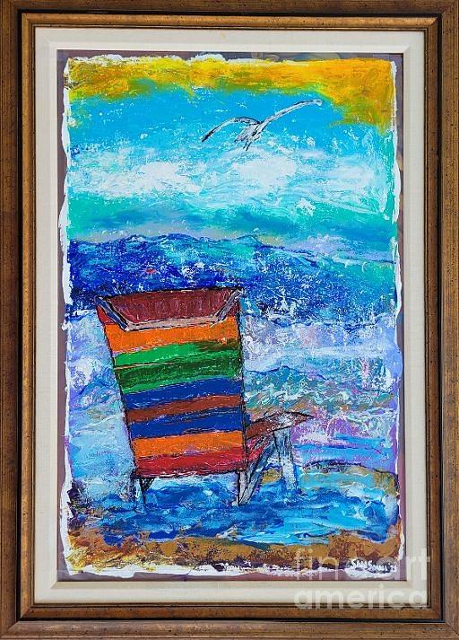 Neglected Beach Chair Painting by Mark SanSouci
