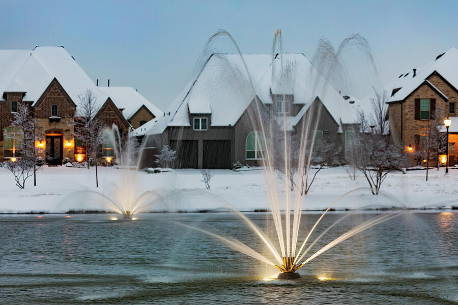 Neighborhood Fountains Photograph by Kelley King Neighborhood Fountains Photograph by Kelley King