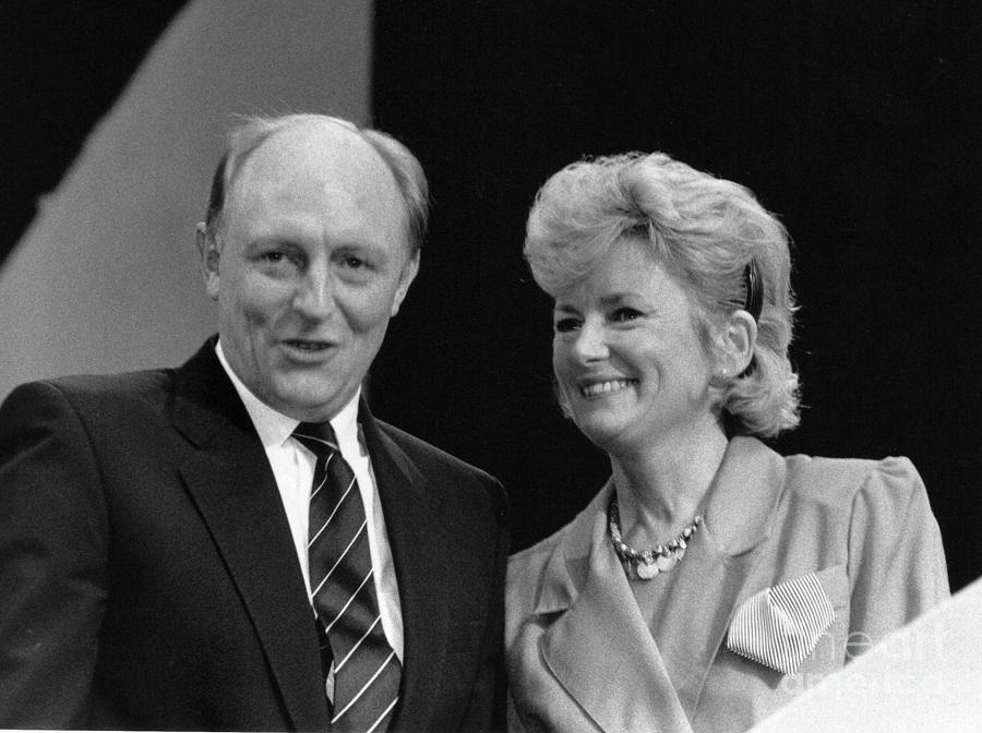 Neil and Glenys Kinnock Photograph by David Fowler
