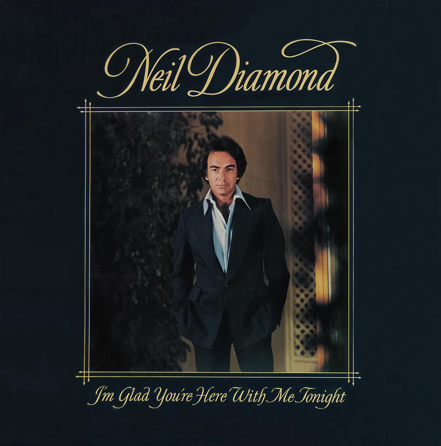 Neil Diamond-Im Glad Youre With Me Tonight Mixed Media by Robert VanDerWal